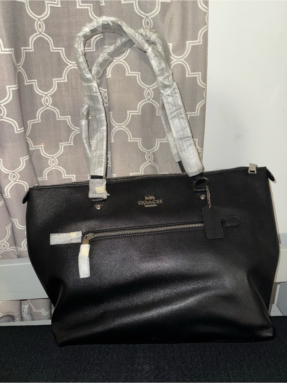 🖤 Coach Black Crossgrain Leather Tote (NWT!)